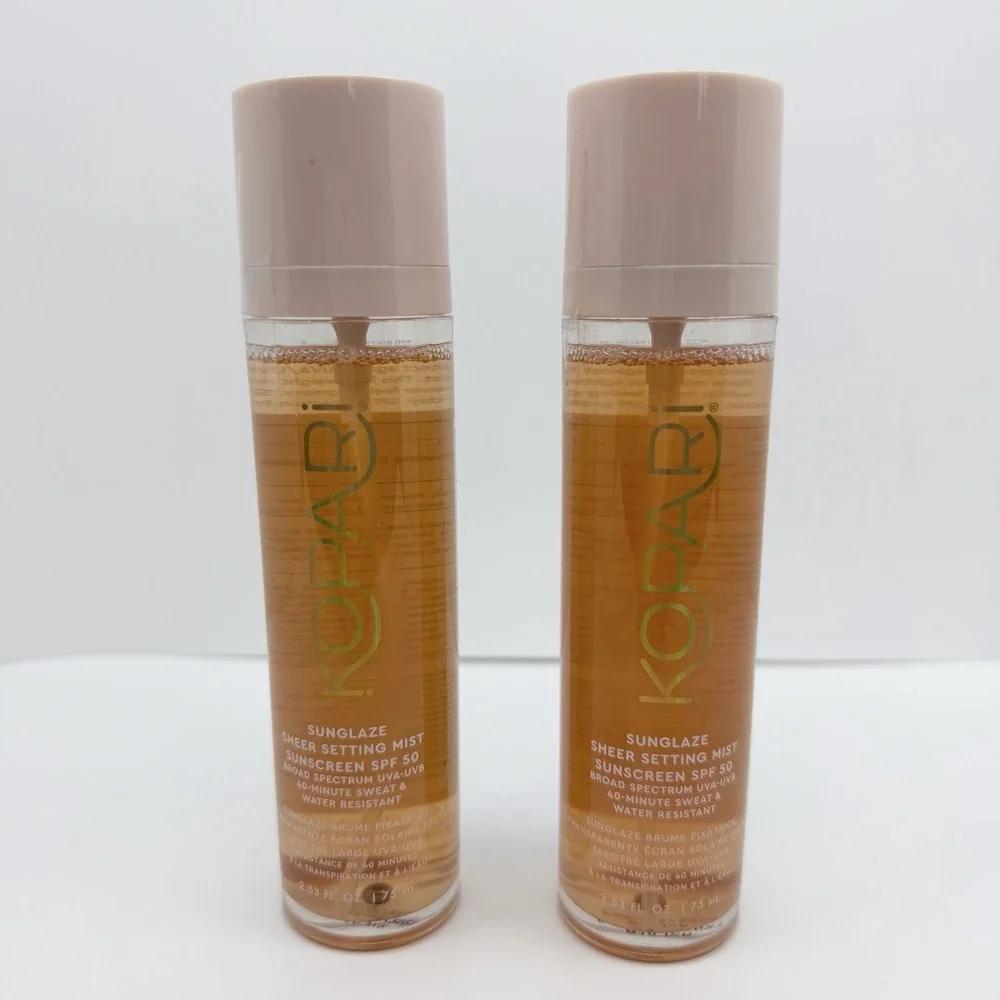 Kopari Beauty 2 PACK Sunglaze Sheer Setting Mist SPF 50 2.53oz